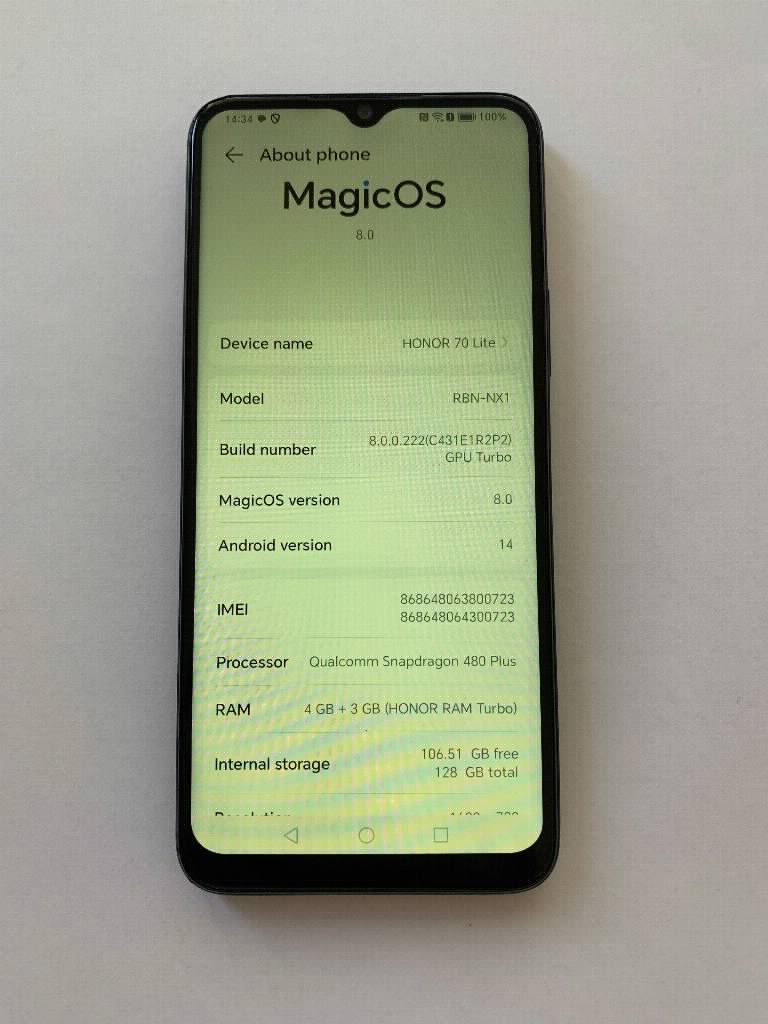 Honor 70 lite