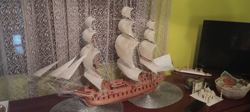 Maketa broda USS Constitution ručni rad