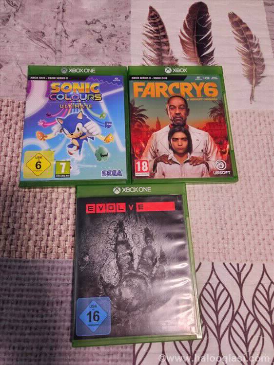 Far Cry 6 , Sonic Colours,Evolve Xbox One/Series X