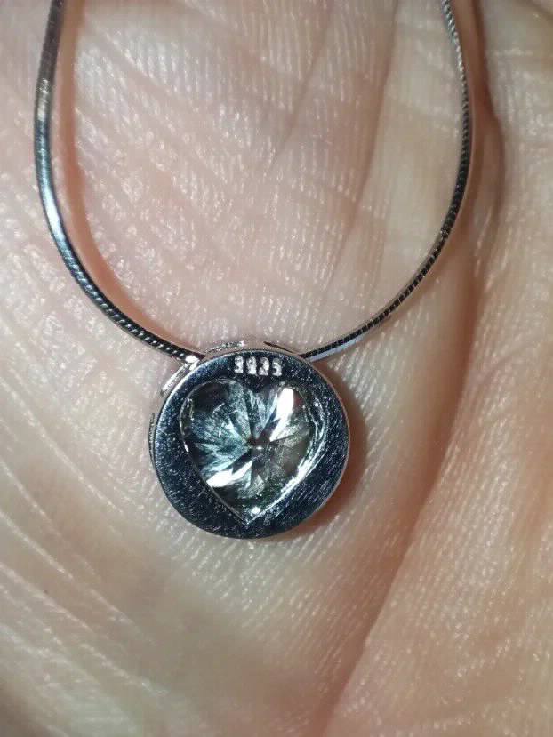 TOP S925 Ogrlica sa 2CT/8mm Plavim Mojsanit Dijamantom