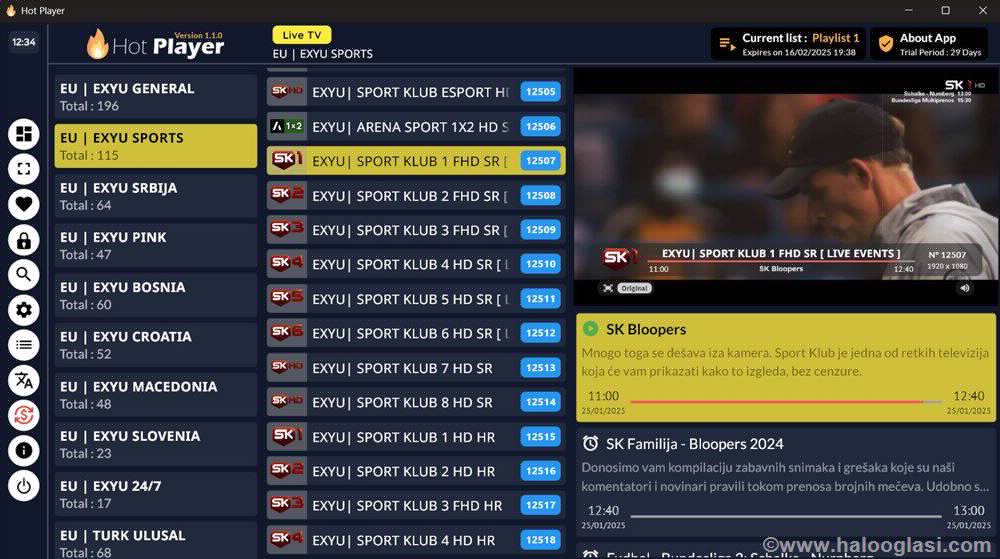  Hot  IPTV Player sa programima