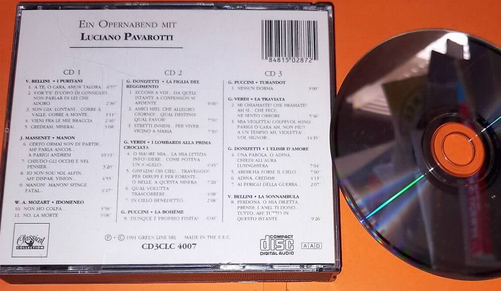 Luciano Pavarotti – Ein Opernabend mit Pavarotti Vol. II (3CD)